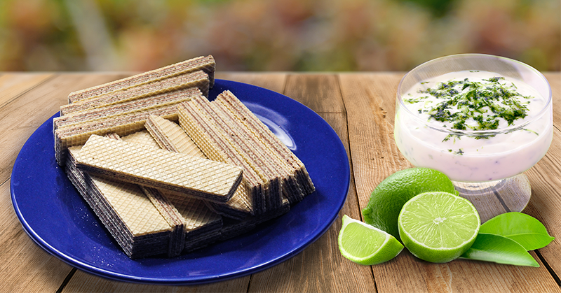 Receita de Creme de limão e Wafer