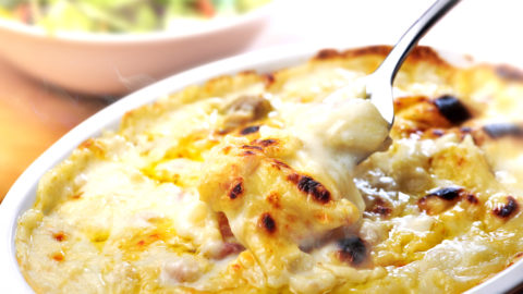 Receita de Macarrão com creme de leite e queijo