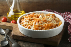 Viradinho de Forno com sobra de macarrão