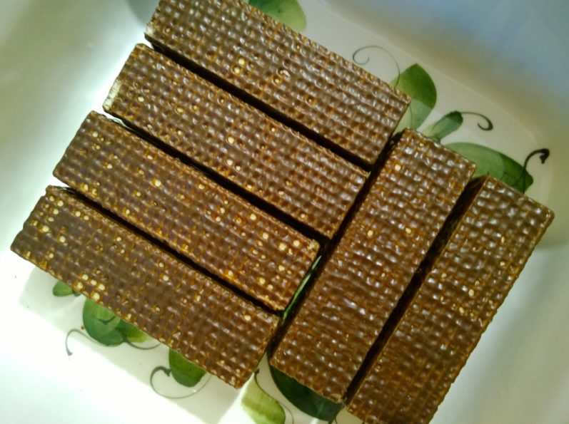 Torta de biscoito wafer