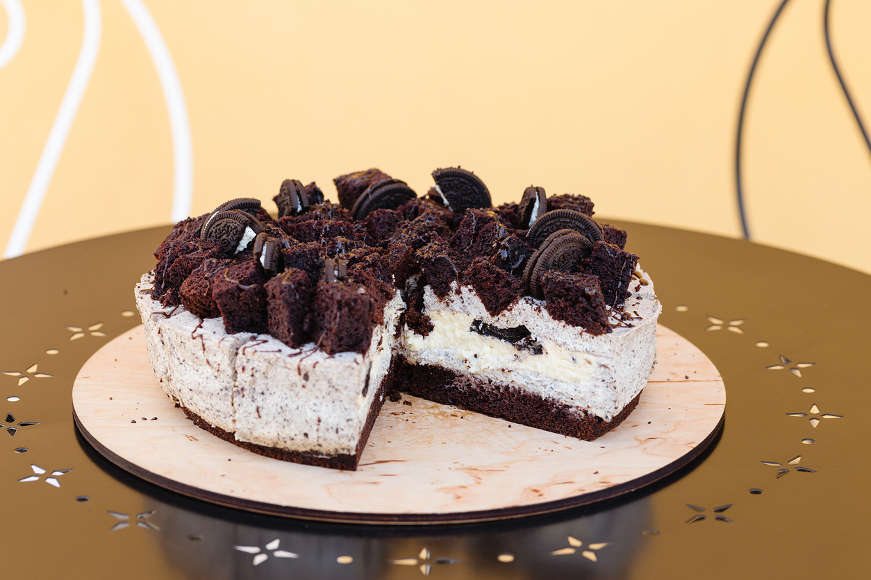 Deliciosa torta de sorvete com Biscoito Neo