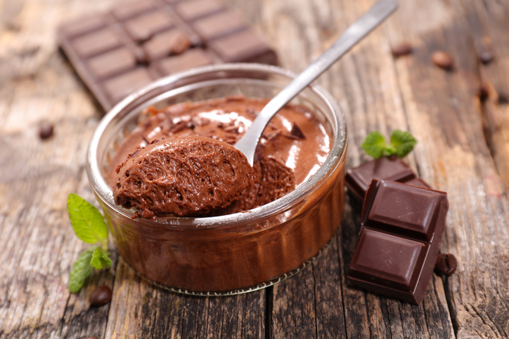 como fazer mousse de chocolate 