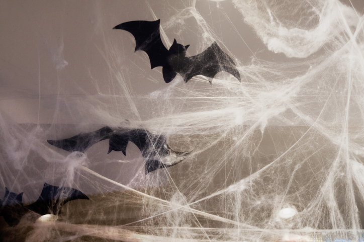 teias de aranha para decoração de halloween 