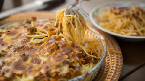 Receita de Macarrão Espaguete ao forno 