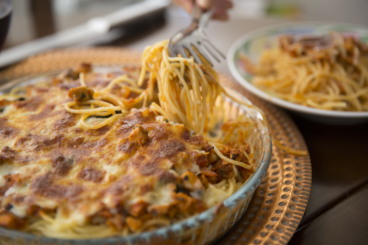 Receita de Macarrão Espaguete ao forno 