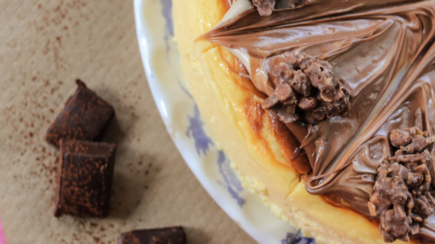 Cheesecake com Biscoito de Amendoim
