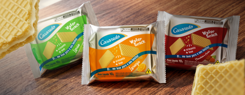 Conheça os novos Wafer Snacks Casaredo: mais leveza e praticidade para o seu dia a dia￼