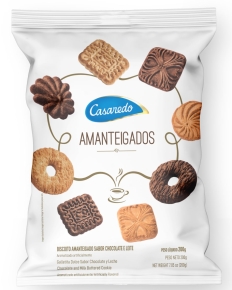 Biscoito Amanteigado Chocolate e Leite 200g