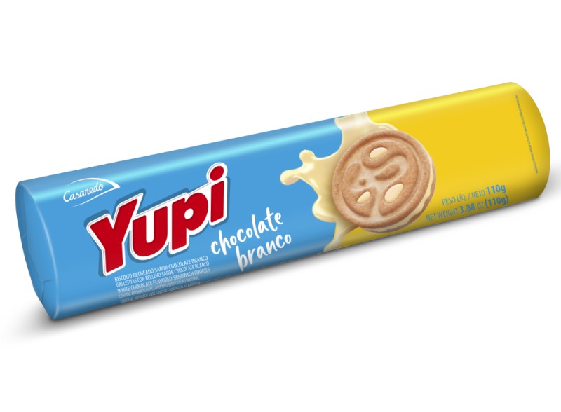 Recheado Chocolate Branco Yupi 110g