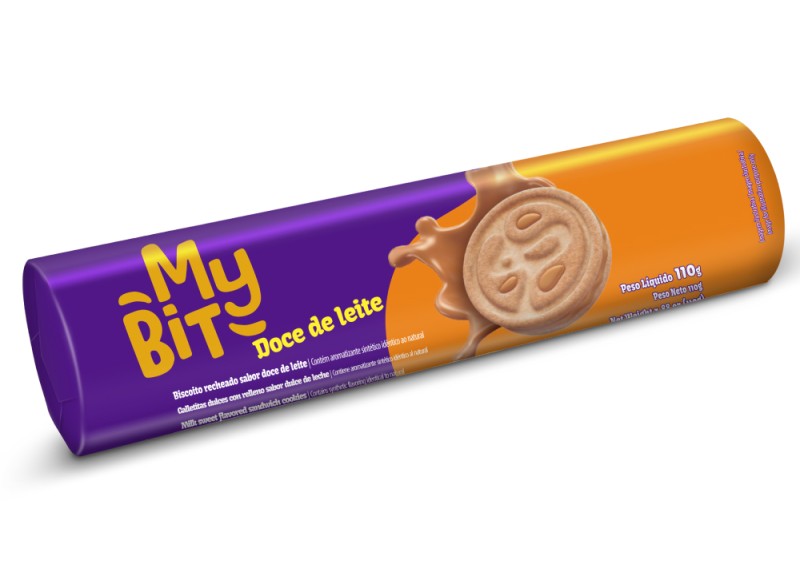 Milk Sweet Flavored Sandwich Cookies My Bit 110g
