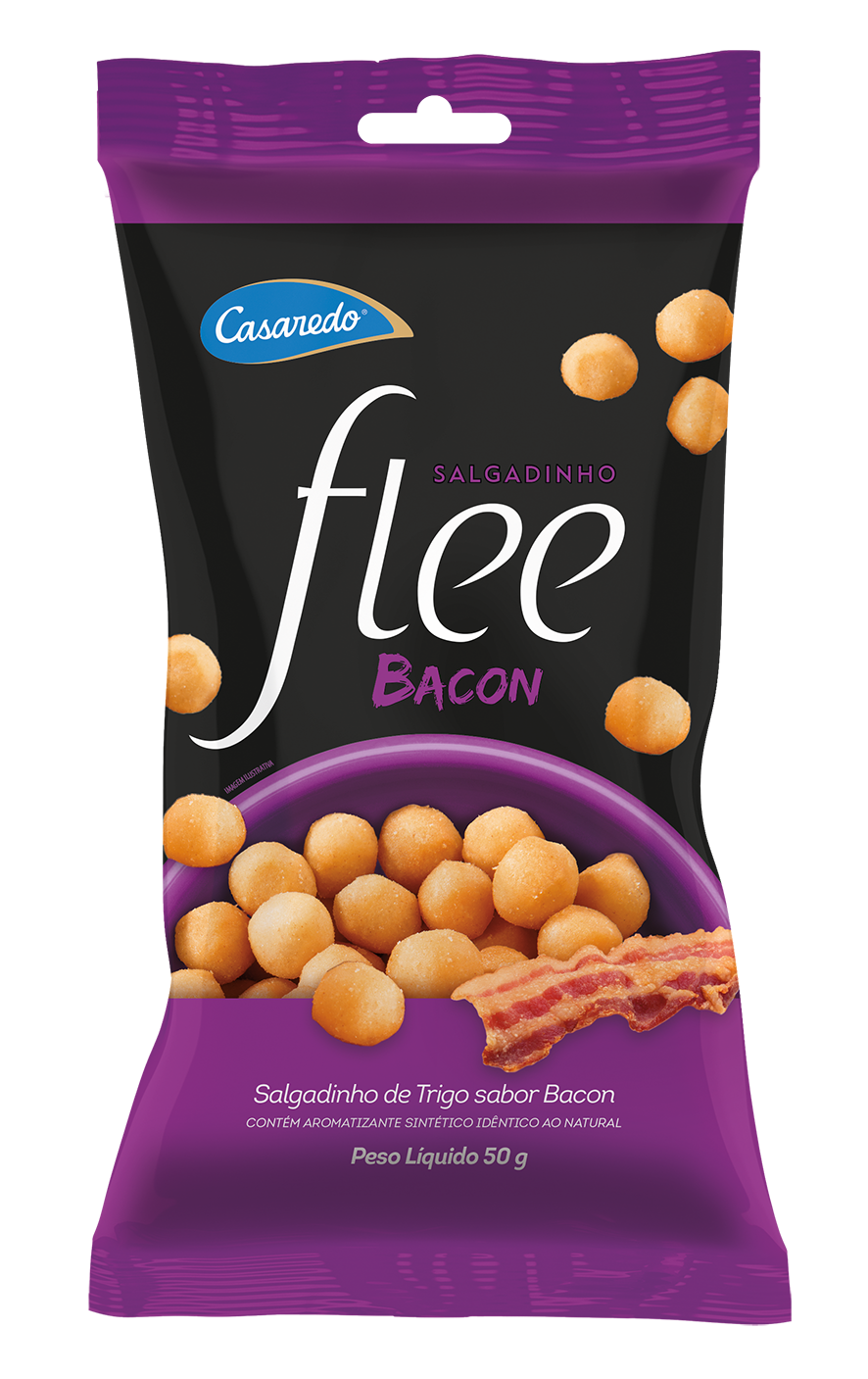 Salgadinho de trigo sabor bacon
